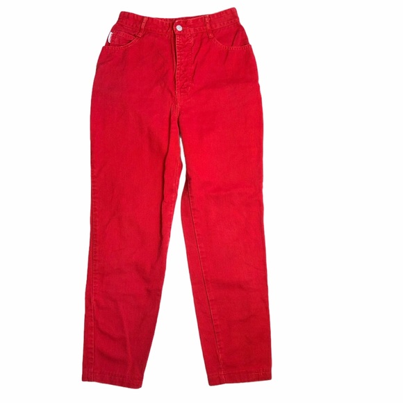 Vintage red Bongo high waisted straight leg jeans - Picture 5 of 14